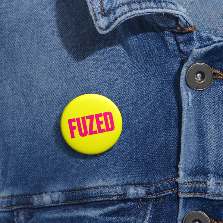 Fuzed Yellow Custom Pin